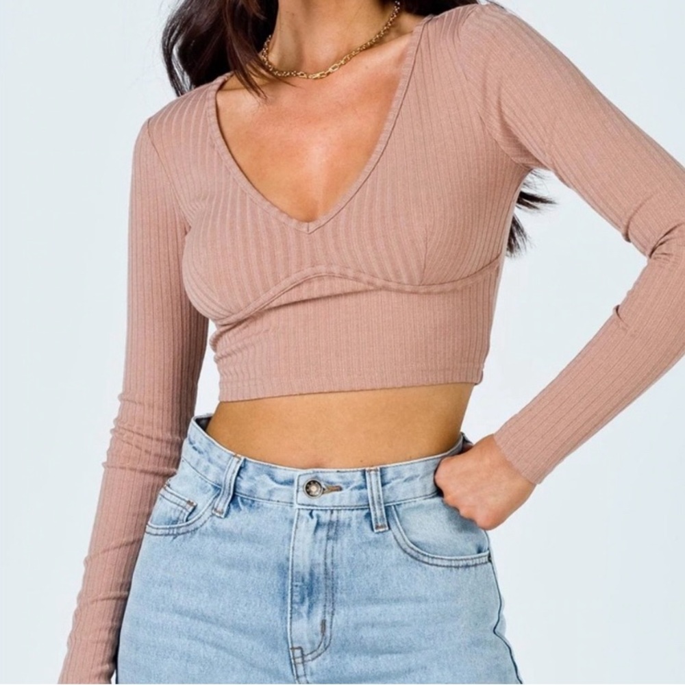 Princess Polly | Koda Long Sleeve Crop Top